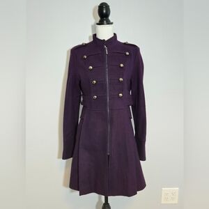 Steve Madden Military Coat Purple